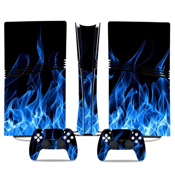 No Foaming For PS5 PRO Skin Digital Edition Console And Controller Vinyl Cover Skins Wraps Scratch Resistant, Compatible With For PS5 Digital Edition Pro 42271 Skins Wraps Gift Bubble Free