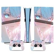 No Foaming For PS5 PRO Skin Digital Edition Console And Controller Vinyl Cover Skins Wraps Scratch Resistant, Compatible With For PS5 Digital Edition Pro 42383 Skins Wraps Gift Bubble Free