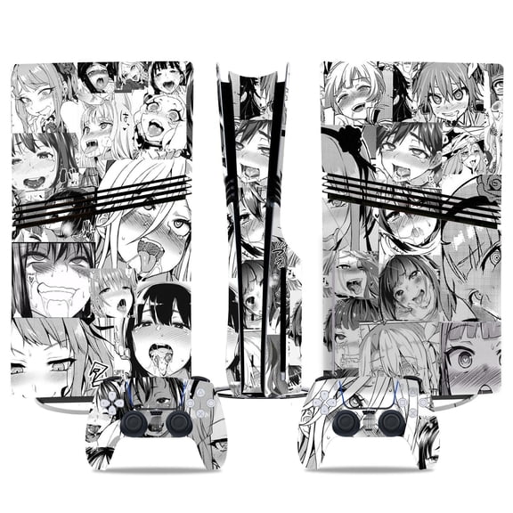 No Foaming For PS5 PRO Skin Digital Edition Console And Controller Vinyl Cover Skins Wraps Scratch Resistant, Compatible With For PS5 Digital Edition Pro 48945 Skins Wraps Gift Bubble Free