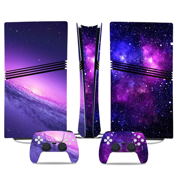 No Foaming For PS5 PRO Skin Digital Edition Console And Controller Vinyl Cover Skins Wraps Scratch Resistant, Compatible With For PS5 Digital Edition Pro 49022 Skins Wraps Gift Bubble Free