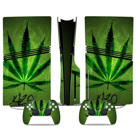 No Foaming For PS5 PRO Skin Digital Edition Console And Controller Vinyl Cover Skins Wraps Scratch Resistant, Compatible With For PS5 Digital Edition Pro 65518 Skins Wraps Gift Bubble Free