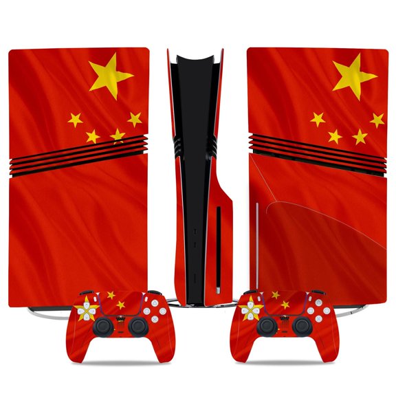 No Foaming For PS5 PRO Skin Digital Edition Console And Controller Vinyl Cover Skins Wraps Scratch Resistant, Compatible With For PS5 Digital Edition Pro 75169 Skins Wraps Gift Bubble Free