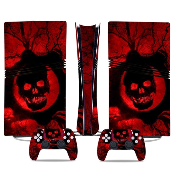 No Foaming For PS5 PRO Skin Digital Edition Console And Controller Vinyl Cover Skins Wraps Scratch Resistant, Compatible With For PS5 Digital Edition Pro 81594 Skins Wraps Gift Bubble Free