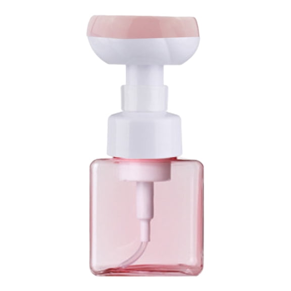 Foaming Soap Dispenser,Flower-Shape Foam Pump Bottle,8.4Oz/250Ml Refillable Hand Soap Pump,Empty Foam Liquid Hand Soap Container,Reusable Plastic Press Bottle for Bathroom Liquid Soap,Z_Pink
