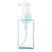 Foaming Soap Dispenser, Refillable Modern Square Pump Bottle for Shampoo, Body Wash, Liquid Soap, Plastic Empty Soap Dispenser for Kitchen, Bathroom, 1 Pcs, 7.28x2.64"