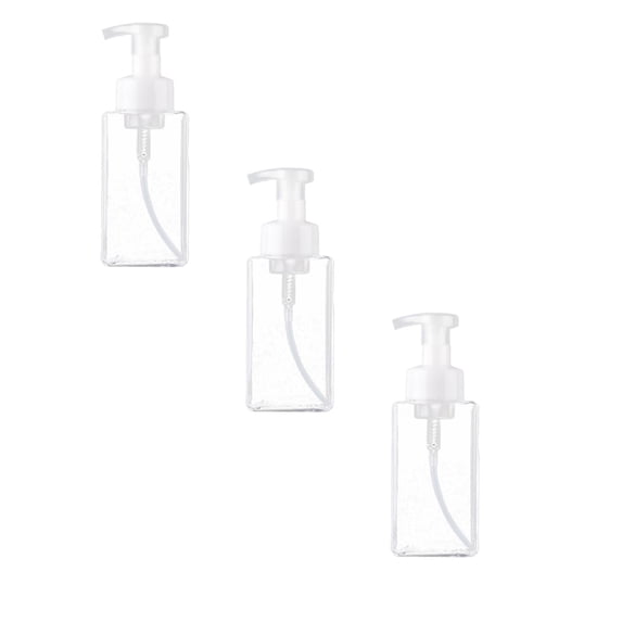 Foaming Soap Dispenser, Hand Soap Dispenser, Refillable Foam Liquid Hand Soap, Empty Plastic Pump Bottle Container for Bathroom Vanities, Kitchen Sink, 3 Pcs, 7.28x2.64"