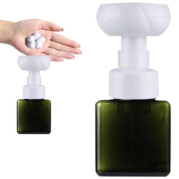 Foaming Soap Dispenser,Refillable Foaming Pump Dispenser Plastic Bottle,Wide‑Mouth Refill Foaming Soap Bottles,Multi‑Purpose Empty Pump Container,Foaming Pump Vessel for Shower Gel,Cleansing Liquid