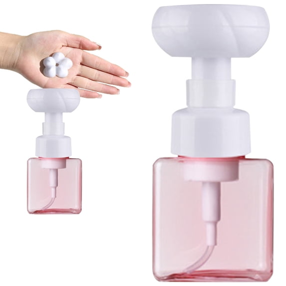 Foaming Soap Dispenser,Refillable Foaming Pump Dispenser Plastic Bottle,Wide‑Mouth Refill Foaming Soap Bottles,Multi‑Purpose Empty Pump Container,Foaming Pump Vessel for Shower Gel,Cleansing Liquid