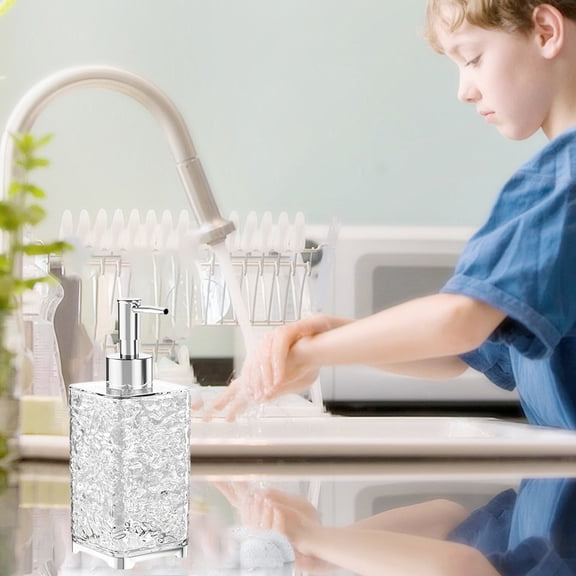 Foaming Soap Dispenser Refillable Hand Soap Dispenser Pump Bottle for Bathroom Kitchen Countertop - Plastic Foam Soap Dispenser for Liquid Soap Body Wash Shampoo Lotion 1 Pack