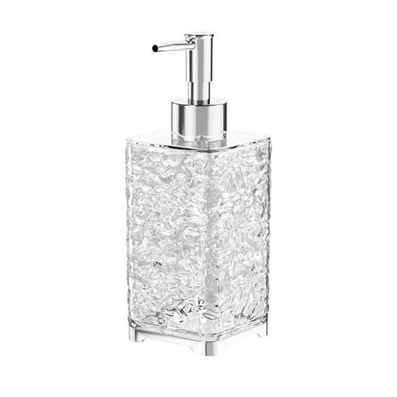 Foaming Soap Dispenser, Refillable Hand Soap Pump, Clear Plastic Foaming Soap Bottle for Bathroom Kitchen, Durable 7 Inch Transparent Lotion Dispenser