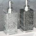 thumbnail image 1 of Foaming Soap Dispenser | Refillable Plastic Foam Pump Bottle for Hand Soap, Body Wash, Lotion | Clear or Gray | Modern Bathroom or Kitchen Countertop | 7.28in Height | 1 Pc | Multi-Use Reusable, 1 of 5