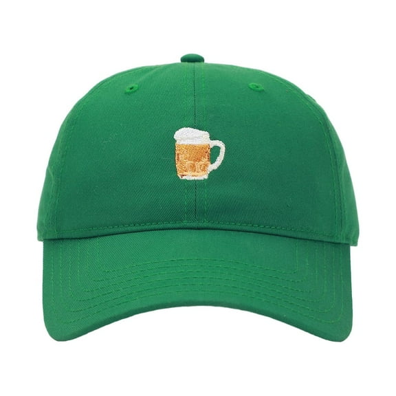 Foaming Stein Adult Green St. Patrick's Day Oktoberfest Baseball Hat