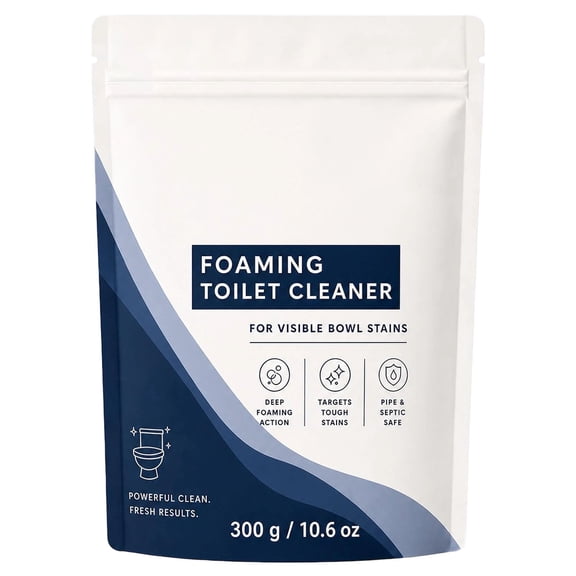 Foaming Toilet Bowl Cleaner Powder Fresh Scent Fast Dissolving Daily Care 1 Pack