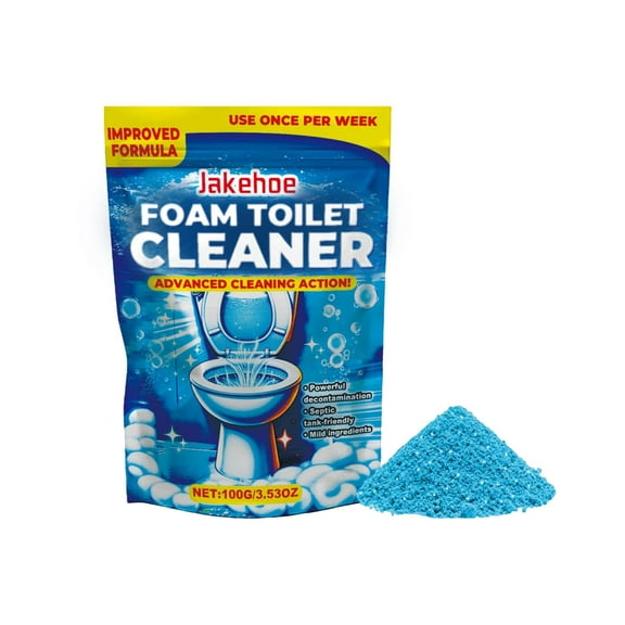 Foaming Toilet Bowl Cleaner For Stains Odor Removal Bathroom Cleaning Solution 100G 3.5 Ounces Easy Use Safe For Septic Systems Effective Cleaning Power