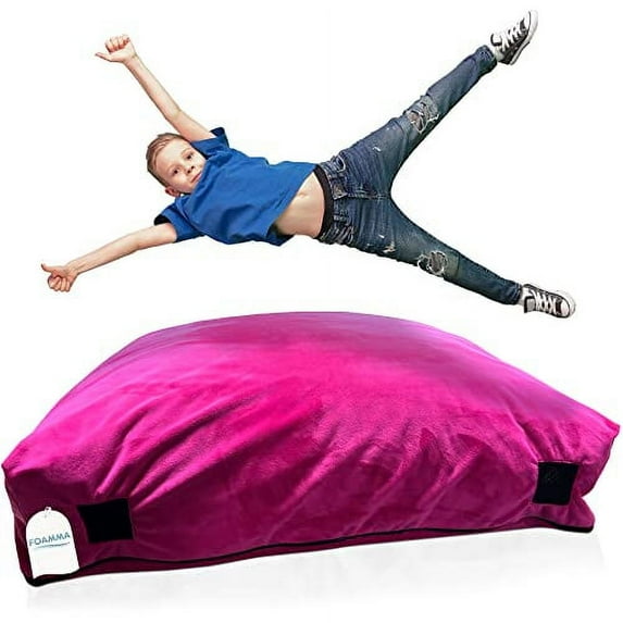 Foamma Crash Pad - (36’’ X 36’’) (3 Feet X 3 Feet) - Sensory Pad with Foam Blocks for Kids and Adults with Extreme Comfortable Fabric and Washable Cover, Ideal for Kids to Jump, Play or Relax