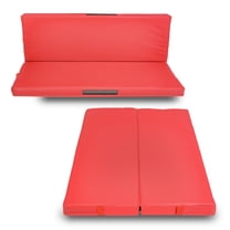 Foamma Gymnastics Landing Mat - 4" x 2 ft x 6 ft, Red Foldable for Kids and Adults, Wrestling With Waterproof Cover, High-Density Tumbling, Gymnastics Equipment for Indoor and Outdoor