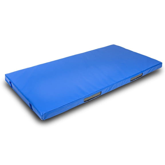 Foamma Gymnastics Mat, 6" x 4 ft x 6 ft, Blue, High-Density Landing Mat with Waterproof Cover, Ideal for Wrestling, Tumbling, Kids & Adults – Gymnastics Equipment for Indoor & Outdoor Use