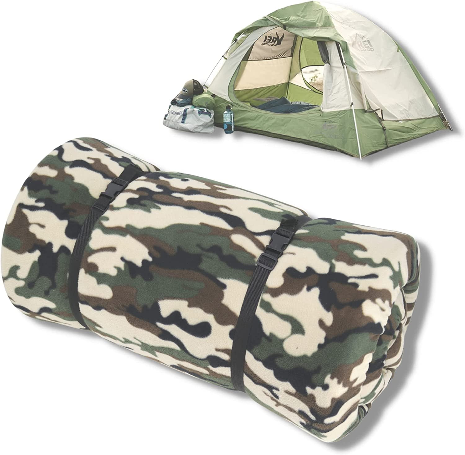 Foamma Memory Foam Camping Mattress, Foldable and Portable Roll Up