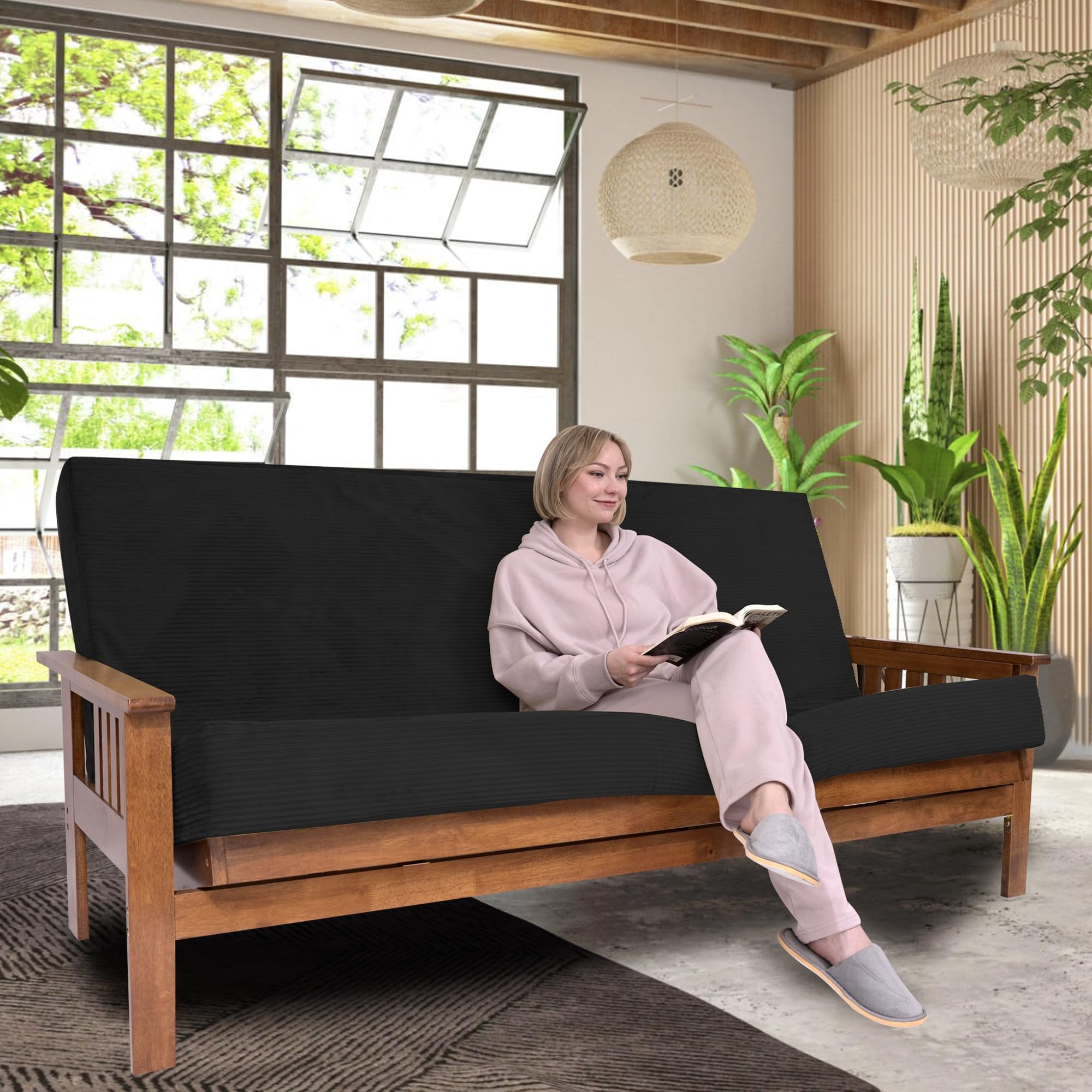 Foamma Memory Foam Futon Mattress, Double-Sided Foldout Couch Futon ...