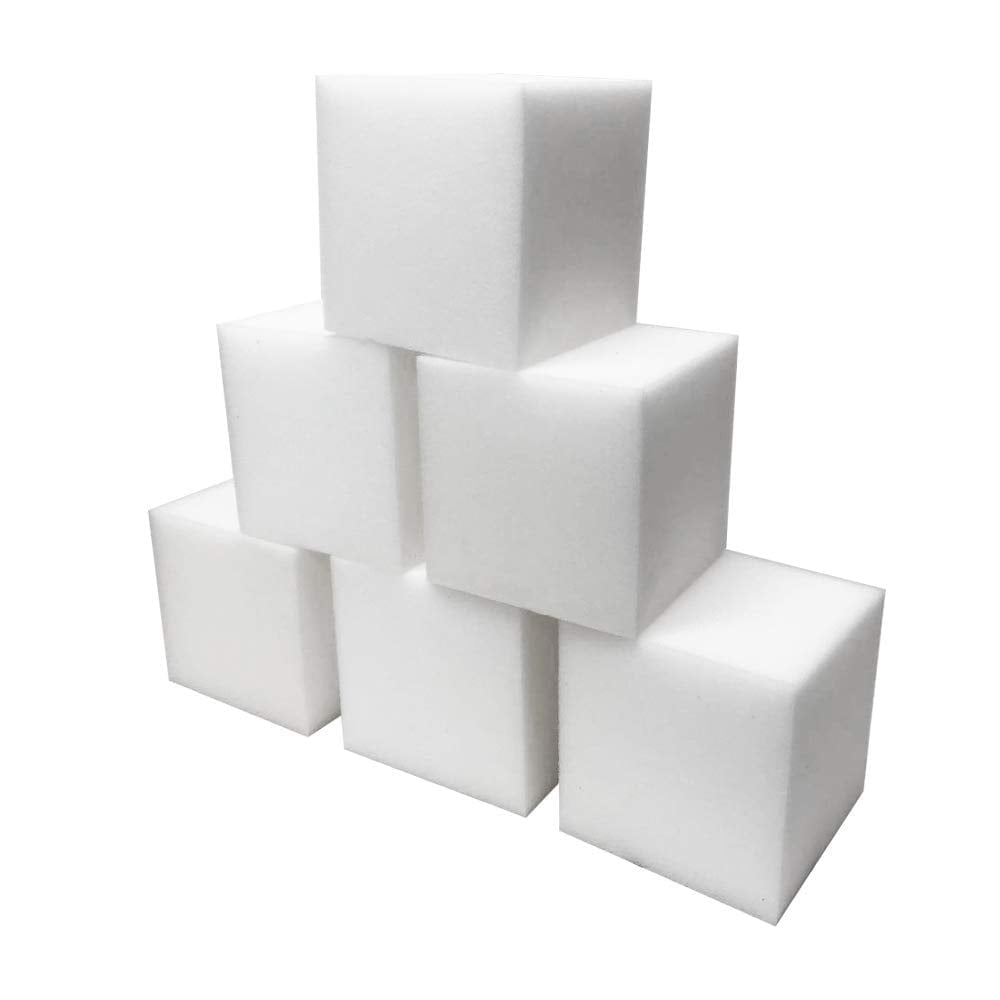 Foamma White Foam Pit Cubes/Blocks 8” x 8” x 8” 30 Pack for Gymnastics, Freerunning and Parkour Courses, Skateboard Parks, BMX, Trampoline Arenas