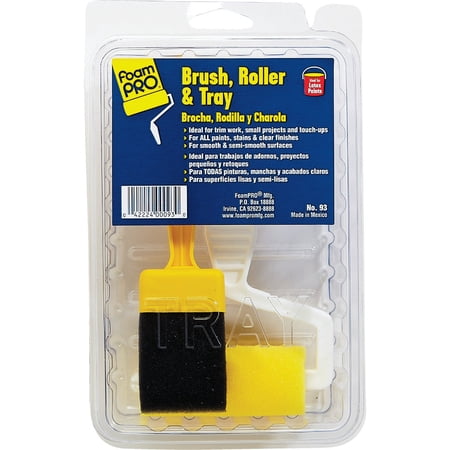 Foampro 93 Brush/Roller & Tray Kit, 3 Piece