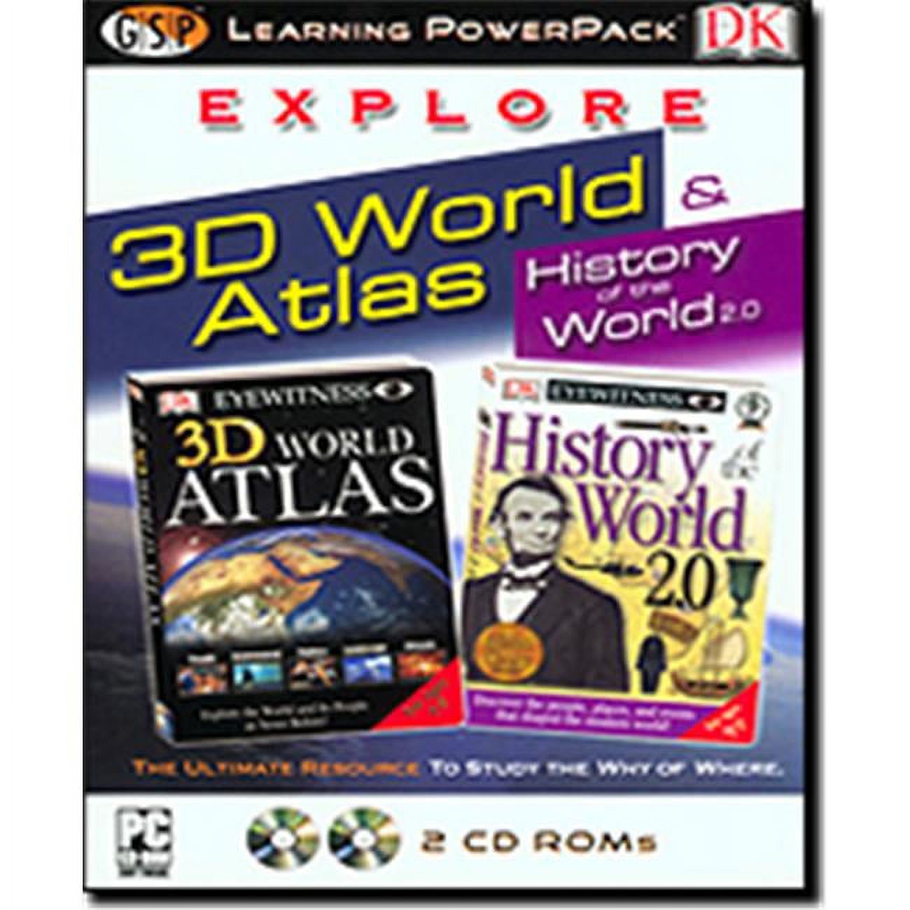 Foamtech 00195 Explore 3D World Atlas Learning Power Pack&#44; Multi-Color - image 1 of 2