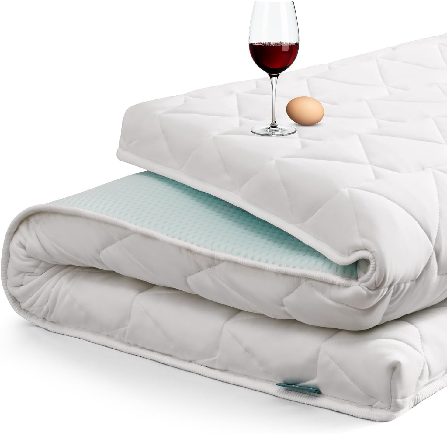 Foamula 3 Inch GelInfused Memory Foam Mattress Topper, Cooling