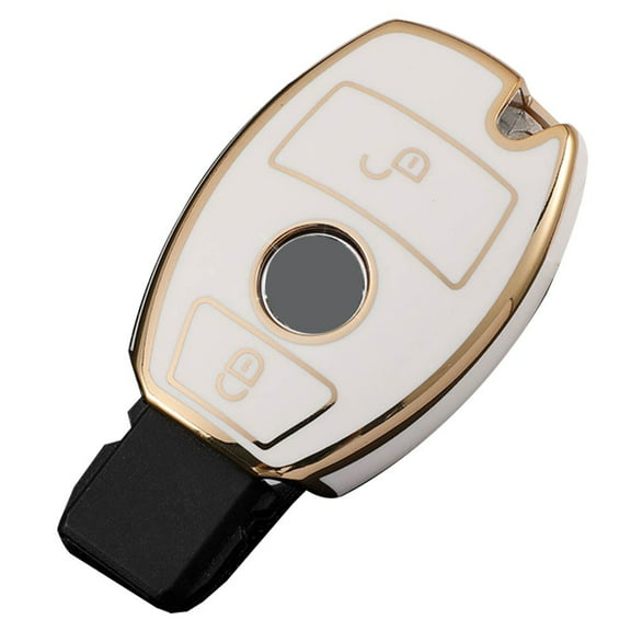 Fob Remote Key Fob Case Cover For Mercedes For Benz A Class W176 B W246 C W204 S204 W205 S205 C205 A205 2 Buttons Protecte Case White