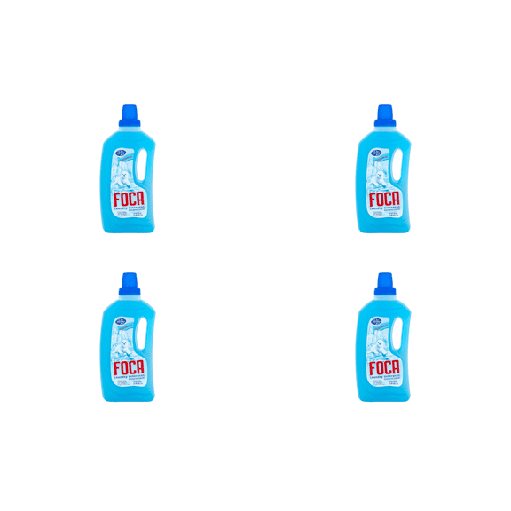 Foca Liquid Laundry Detergent, 33.8 fl oz Bottle, 4 Pack