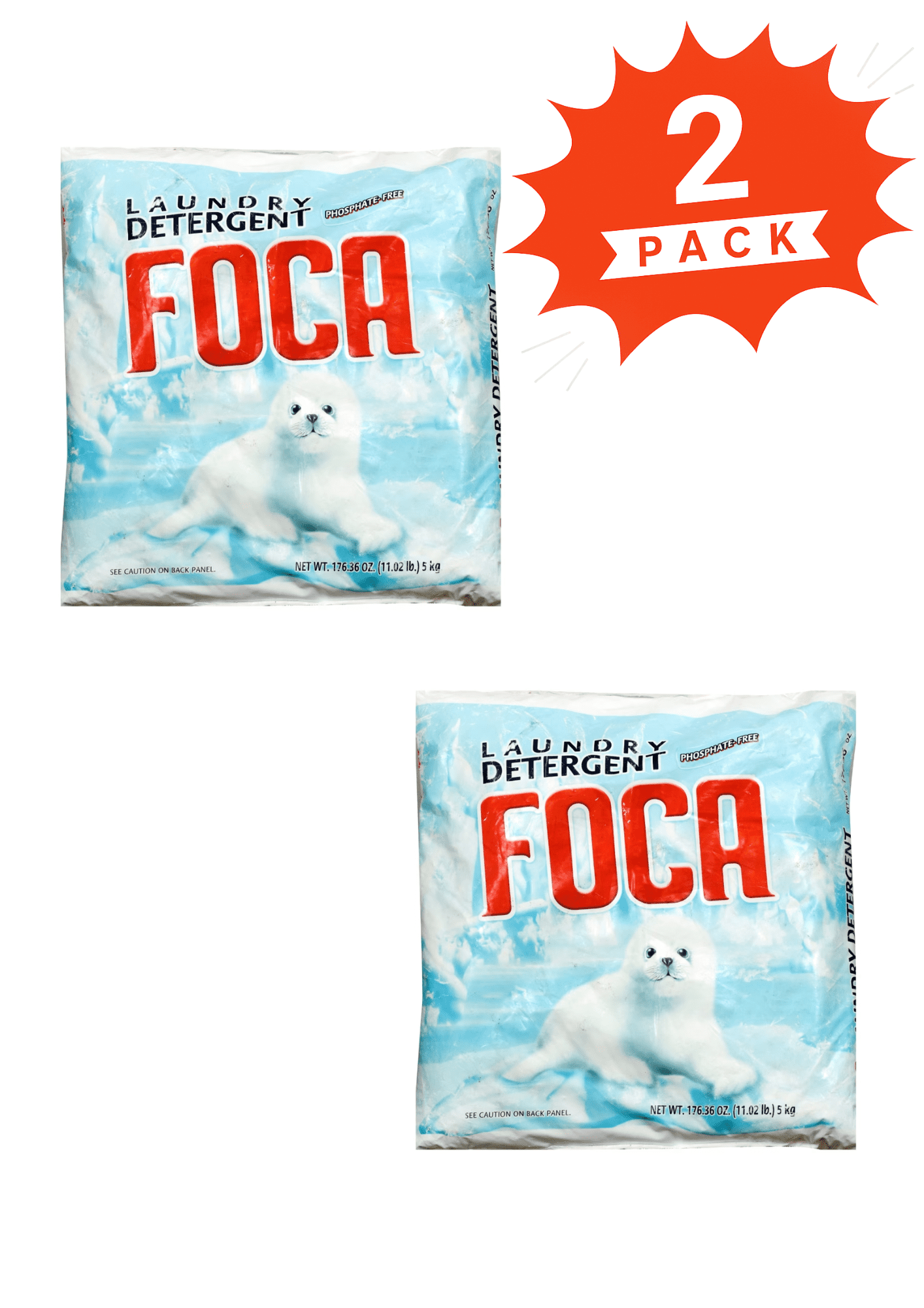 Foca Laundry Detergent (Pack 2) - 22lb