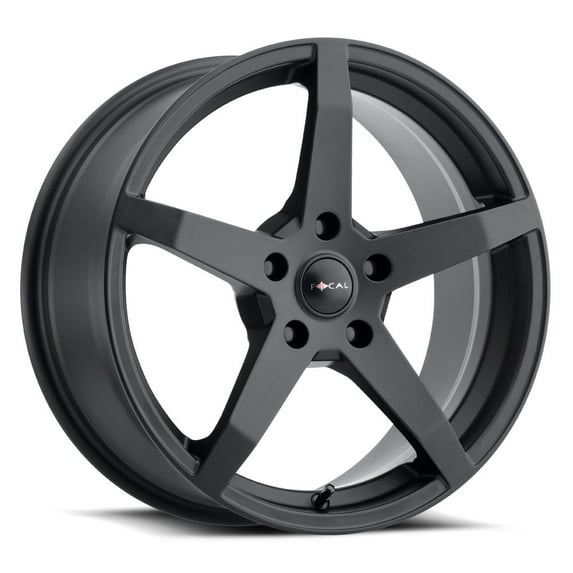 Focal 455SB F-55 17x8 5x4.5" +42mm Satin Black Wheel Rim 17" Inch