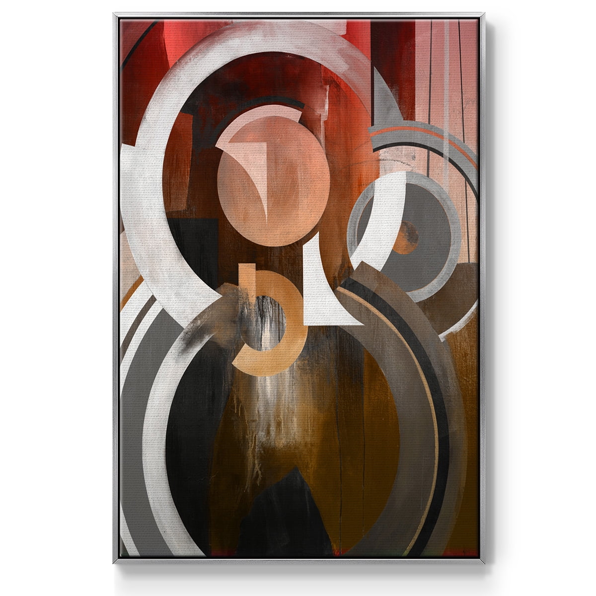 Focal Framed Premium Gallery Wrapped Canvas - Ready to Hang - 25 x 37 - Silver Floating Frame