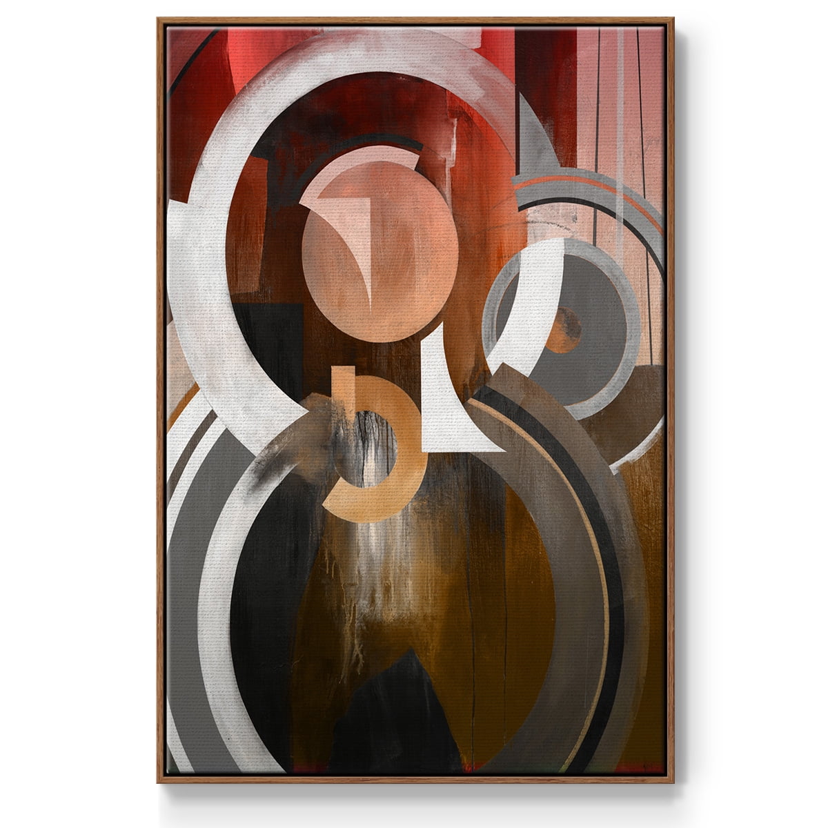 Focal Framed Premium Gallery Wrapped Canvas - Ready to Hang - 25 x 37 - Walnut Floating Frame