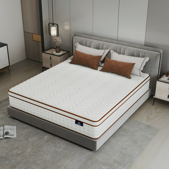 Focalsweet King Mattress in a Box, 10" Memory Foam Mattress, Motion Isolation, Medium