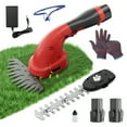 thumbnail image 1 of Focily 2 in 1 Hedge Trimmer Cordless with Toolkits, Electric Grass Trimmer Hedge Shears/Grass Cutter, 12V 2PC 2000aMh Rechargeable Battery Handheld Bush Trimmer for Garden, Lawn, Yard (Red), 1 of 5
