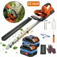 thumbnail image 1 of Focily 21V Hedge Trimmer Cordless, 22'' Electric Hedge Trimmer with 3.0Ah Batteries and Charger, 650W, 18500rpm Hedge Trimmer for Bush & Shrub Cutting, Trimming, Pruning, 1 of 8