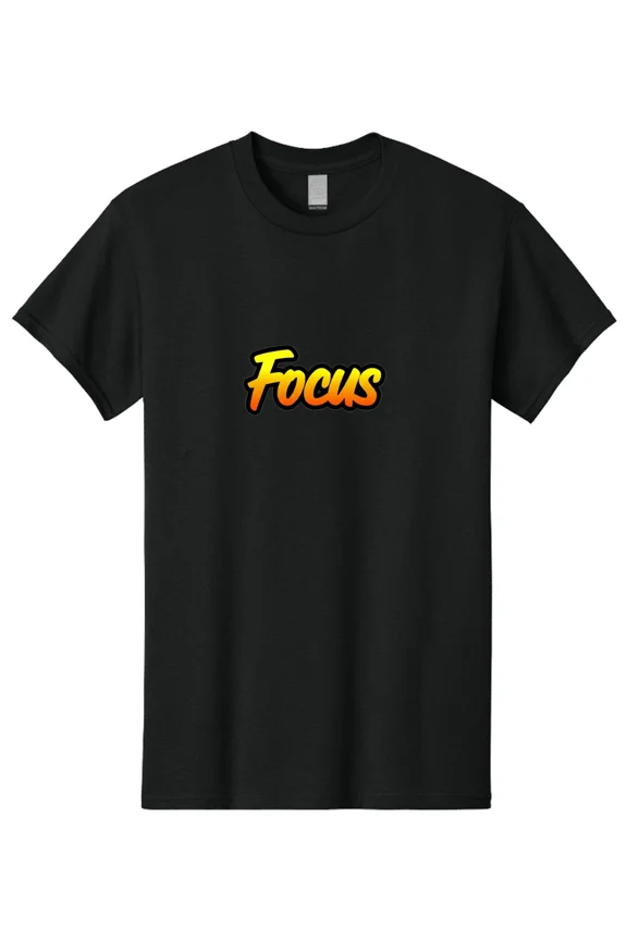 Focus-8 Mens Graphic Tee, 100% Cotton, Casual Summer Wear