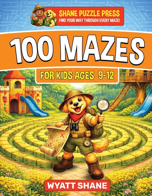 The Focus Builders Maze 100 Mazes for kids 9-12: A Screen-Free Maze ...