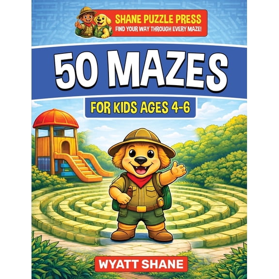 The Focus Builders Maze 50 Mazes for kids 4-6: A Screen-Free Maze Activity Book That Builds Focus, Confidence, and Problem-Solving Skills, Book 1, (Paperback)