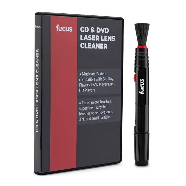 Focus Camera CD/DVD Lens Cleaner with Lens Cleaning Pen