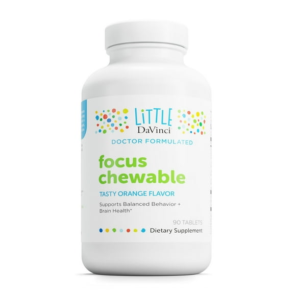 Focus Chewable, Tasty Orange , 90 Tablets, Little DaVinci