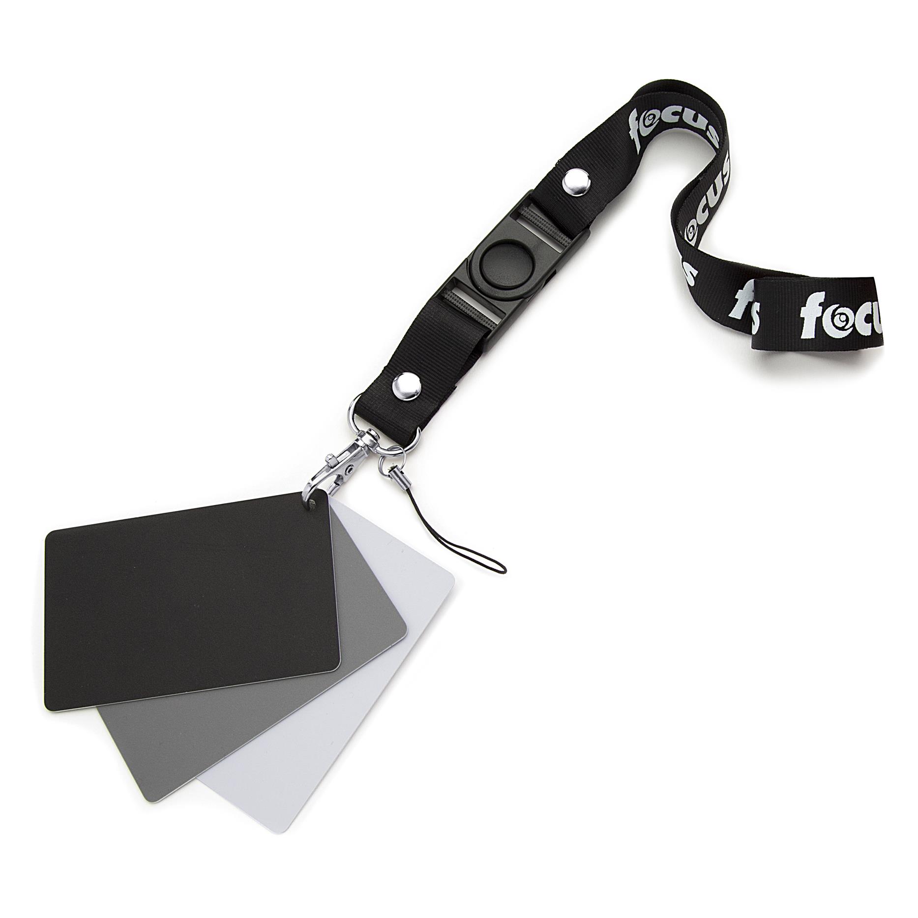 Focus Digital White Balance Gray Card Set and Lanyard