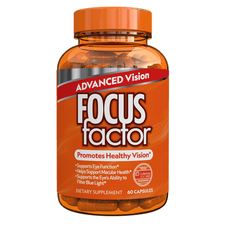 Focus Factor Advanced Vision Formula 60ct - Eye Supplement feat. Lutein & Zeaxanthin for Healthy Vision