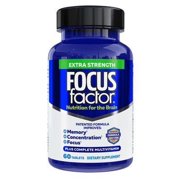 Focus Factor Extra Strength 60ct- Memory, Concentration, Focus Brain Supplement
