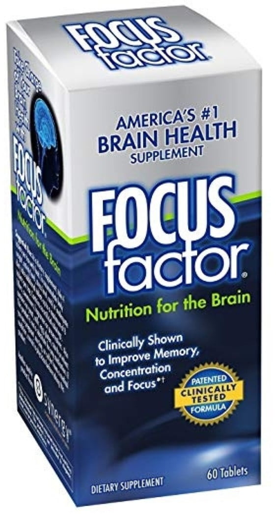 Focus Factor Nutrition For the Brain Dietary Supplement, 60 ea (Pack of ...
