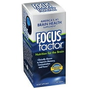 Focus Factor Nutrition For the Brain Dietary Supplement, 60 ea Pack of 4