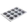 thumbnail image 1 of Focus Foodservice Commercial Bakeware Jumbo Muffin Pan with 12 Cups, Each 3-3/8-Inch Top Inside x 1-1/2-Inch Vertical Depth, 1 of 1