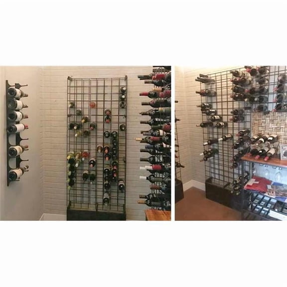 Focus Foodservice FDWS2448BK 48 x 52 in. Double Cradle Wire Wine Shelf