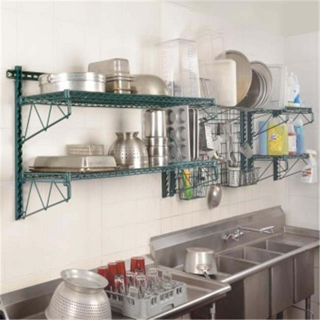 Focus Foodservice FWMHOOKSS EZ Wall; Wall Mount Hooks  SS - PKG OF 12