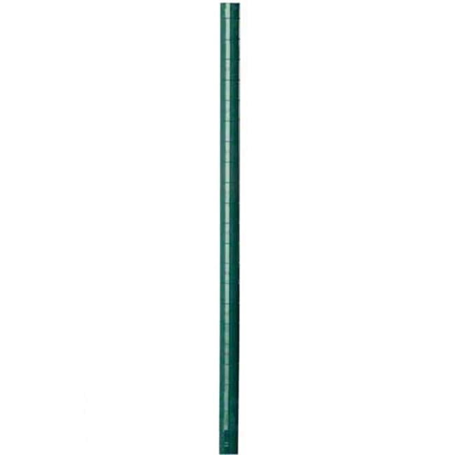 Green Post Column Focus Foodservice FWPS13GN 13 in. green epoxy coated wall post ...